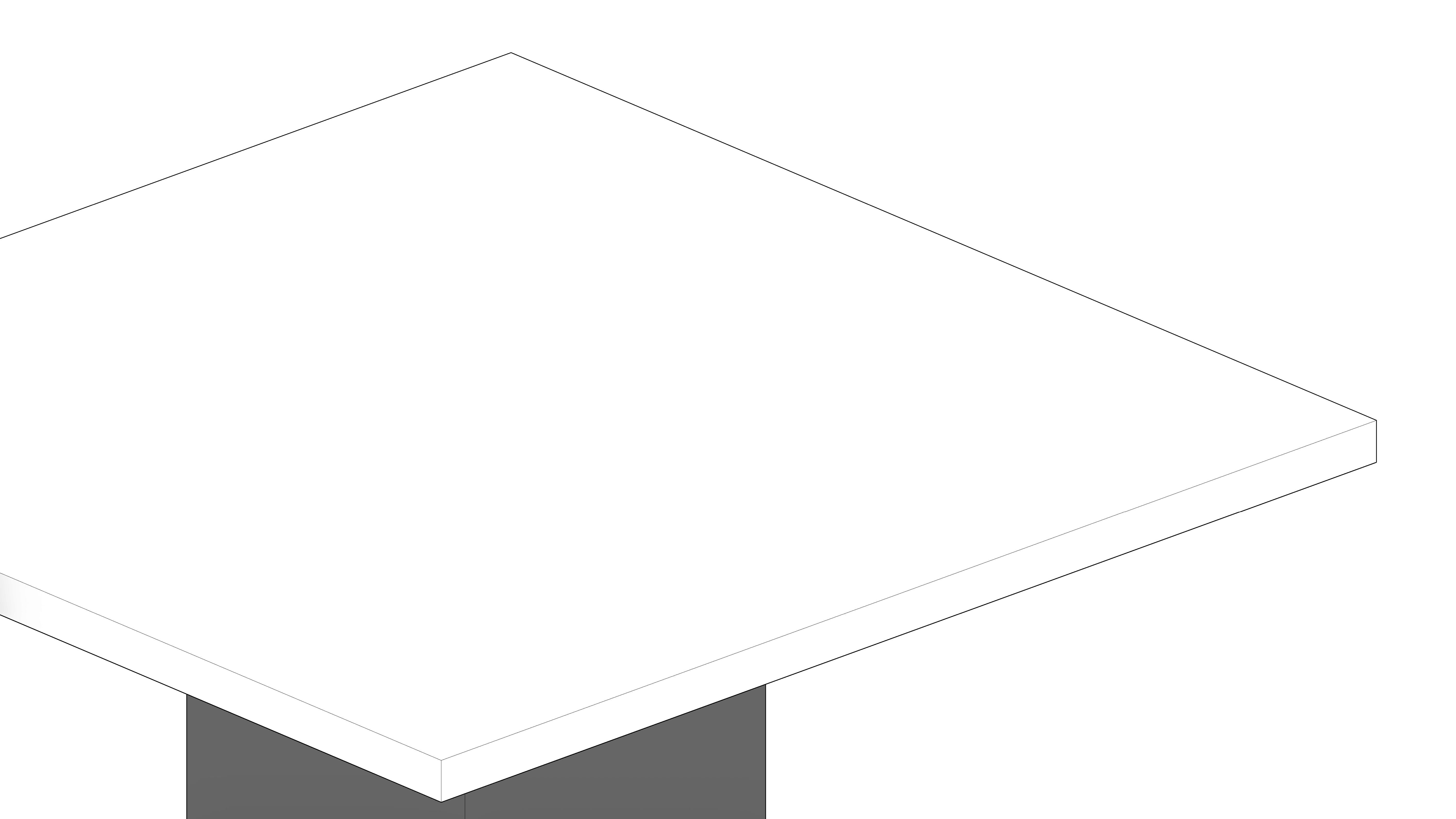 Mesa Quadrada Branco com Apoio Quadrado - Image 6