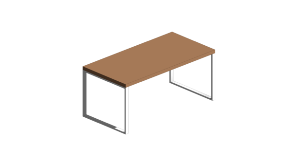 Mesa Quadrada de Madeira Clara com Pé Branco - Image 4