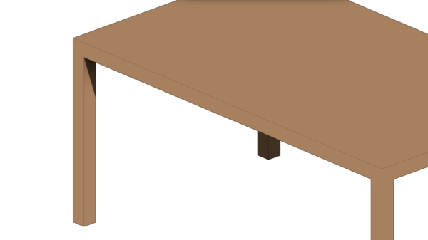 Mesa Quadrada de Madeira Média com Peça Única - Image 5