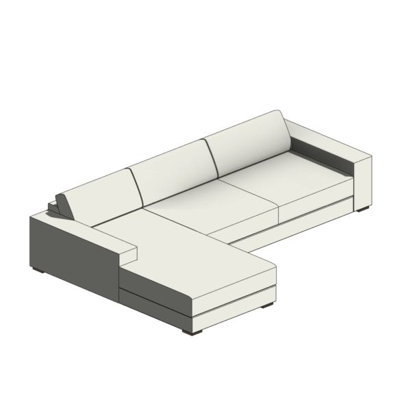 Sofá em L Branco