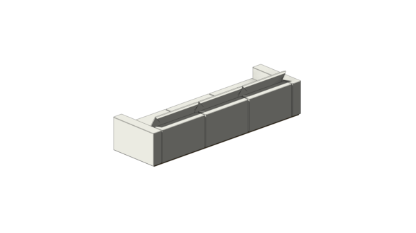 Sofá Branco com Base de Madeira - Image 3