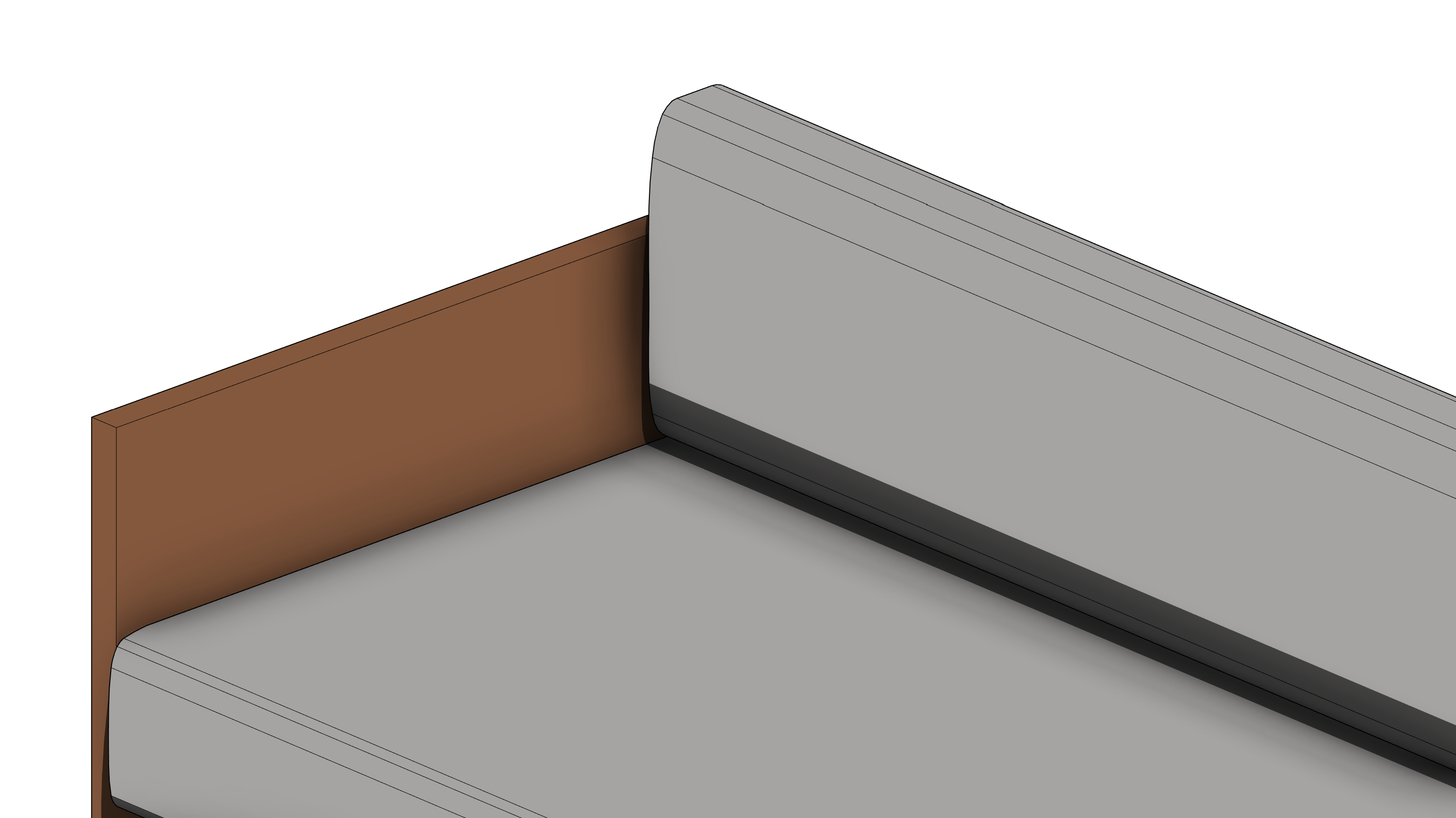 Sofá com Estrutura de Madeira e Estofado Branco - Image 5