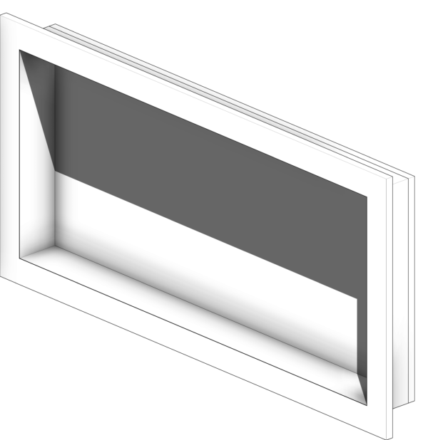 Nicho Retangular Branco com Moldura - Image 6