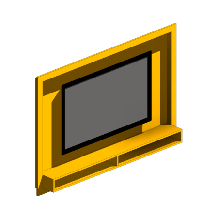 Painel de TV Amarelo