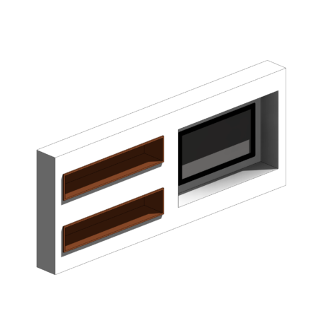 Painel de TV Branco com Dois Nichos