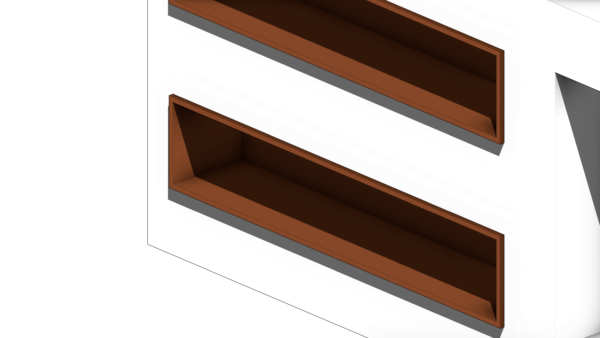 Painel de TV Branco com Dois Nichos - Image 6