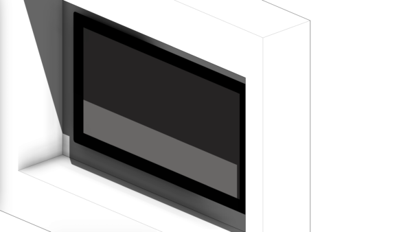 Painel de TV Branco com Dois Nichos - Image 5