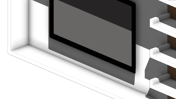 Painel de TV Branco com Prateleiras - Image 6