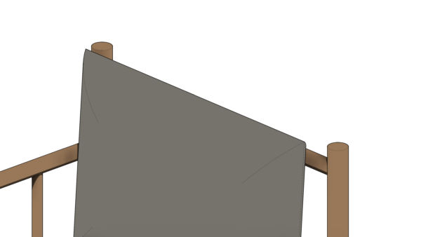 Poltrona Quadrada de Madeira com Base Estofada Bege - Image 6