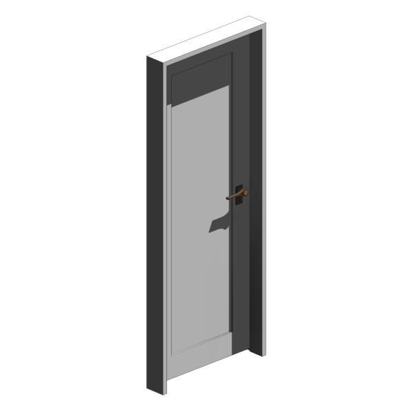 Porta de Abrir Lisa de 01 Folha com Borda