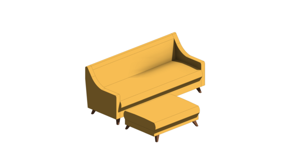 Puff e Sofá Amarelo - Image 2