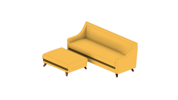 Puff e Sofá Amarelo - Image 4