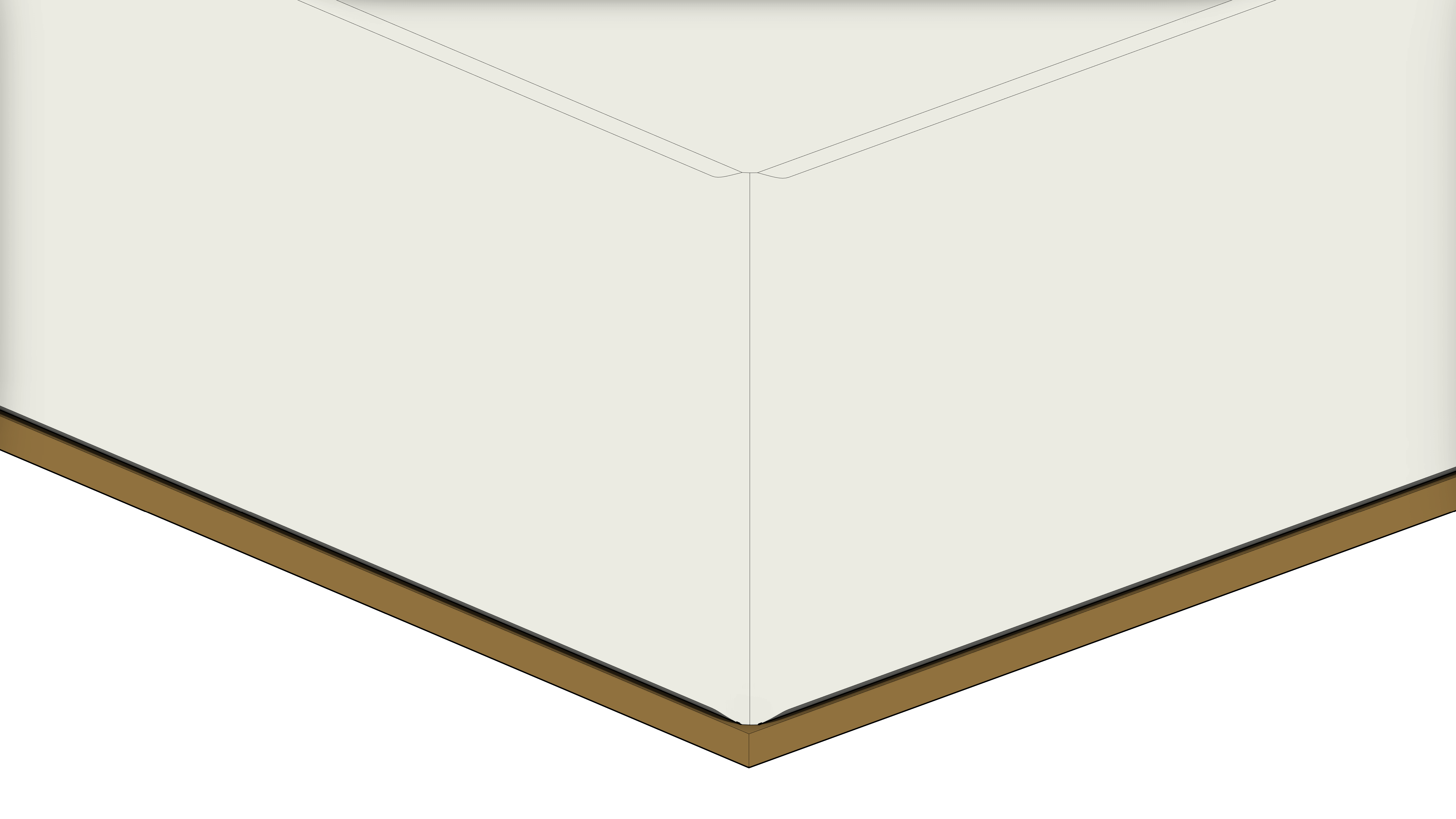 Puff Branco com Base de Madeira - Image 6