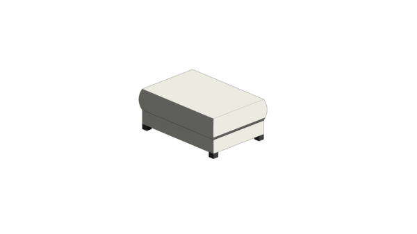 Puff Branco Curvo - Image 3
