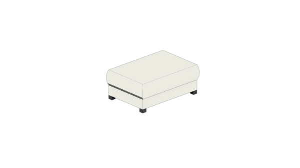 Puff Branco Curvo - Image 2