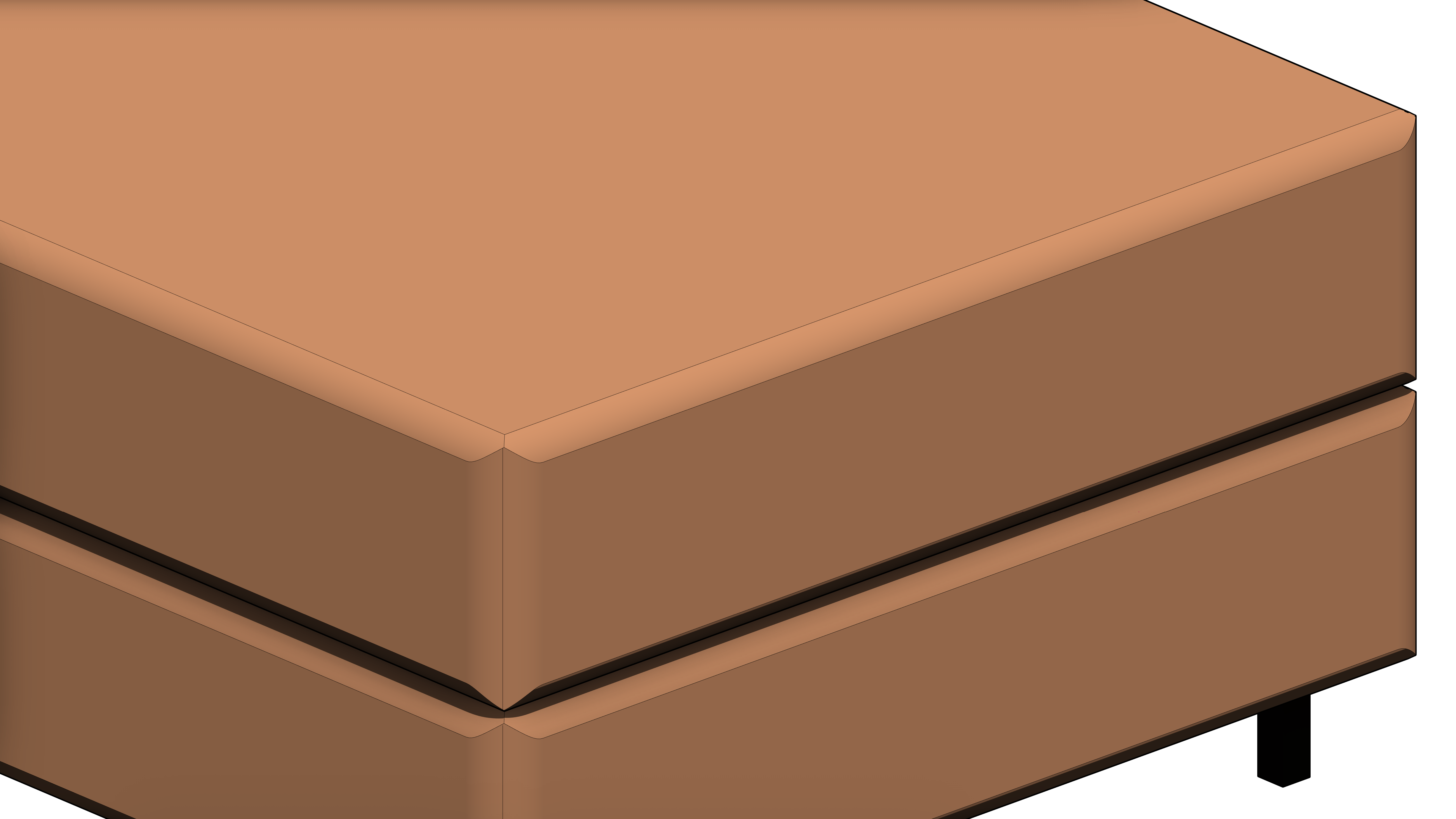 Puff Marrom com Pés Pretos - Image 6