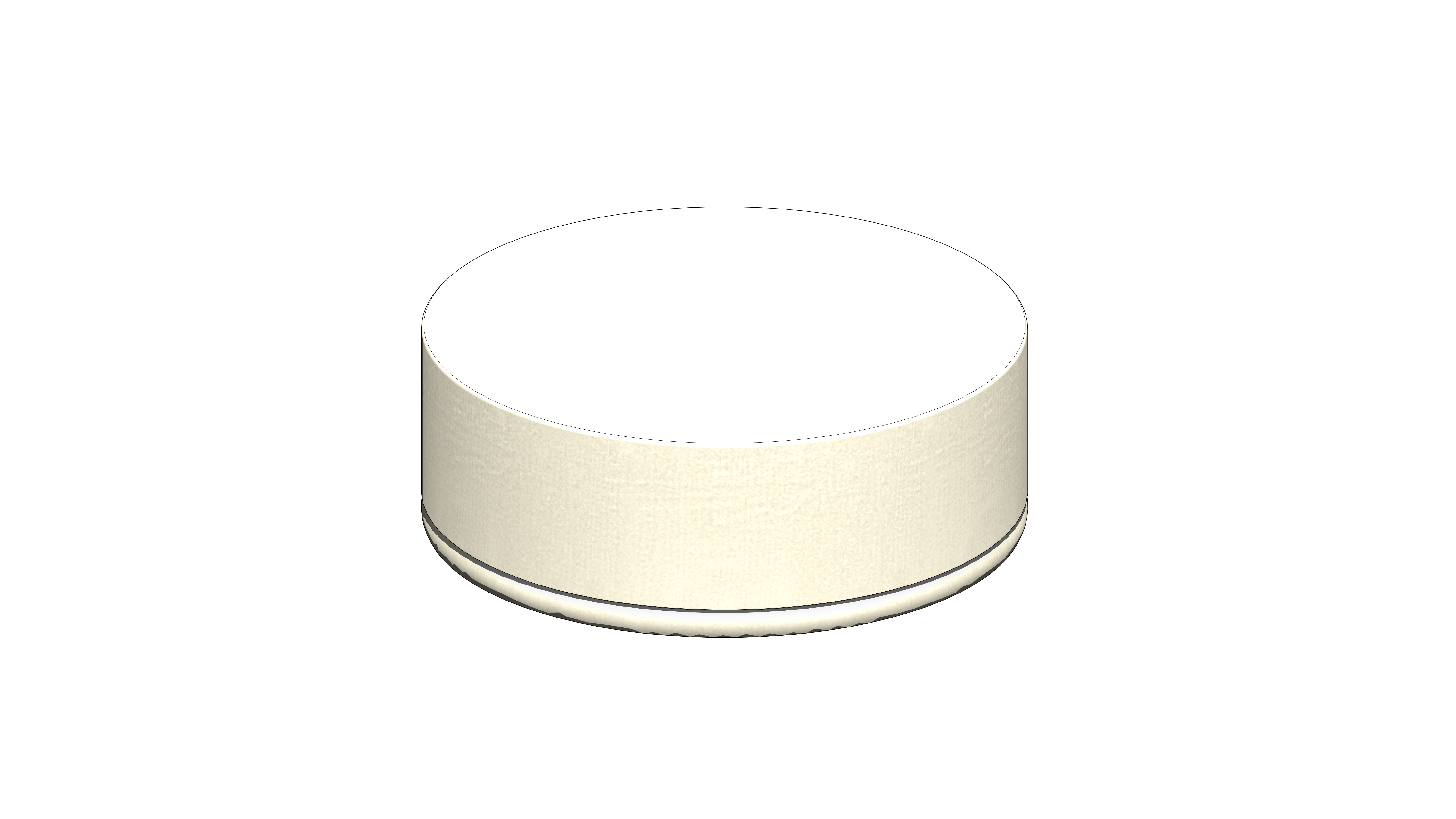 Puff Circular Branco - Image 2
