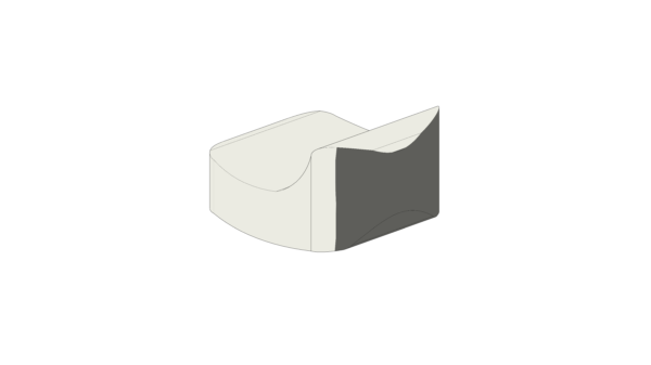 Puff Curvo Branco - Image 3