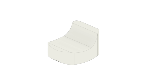 Puff Curvo Branco - Image 4