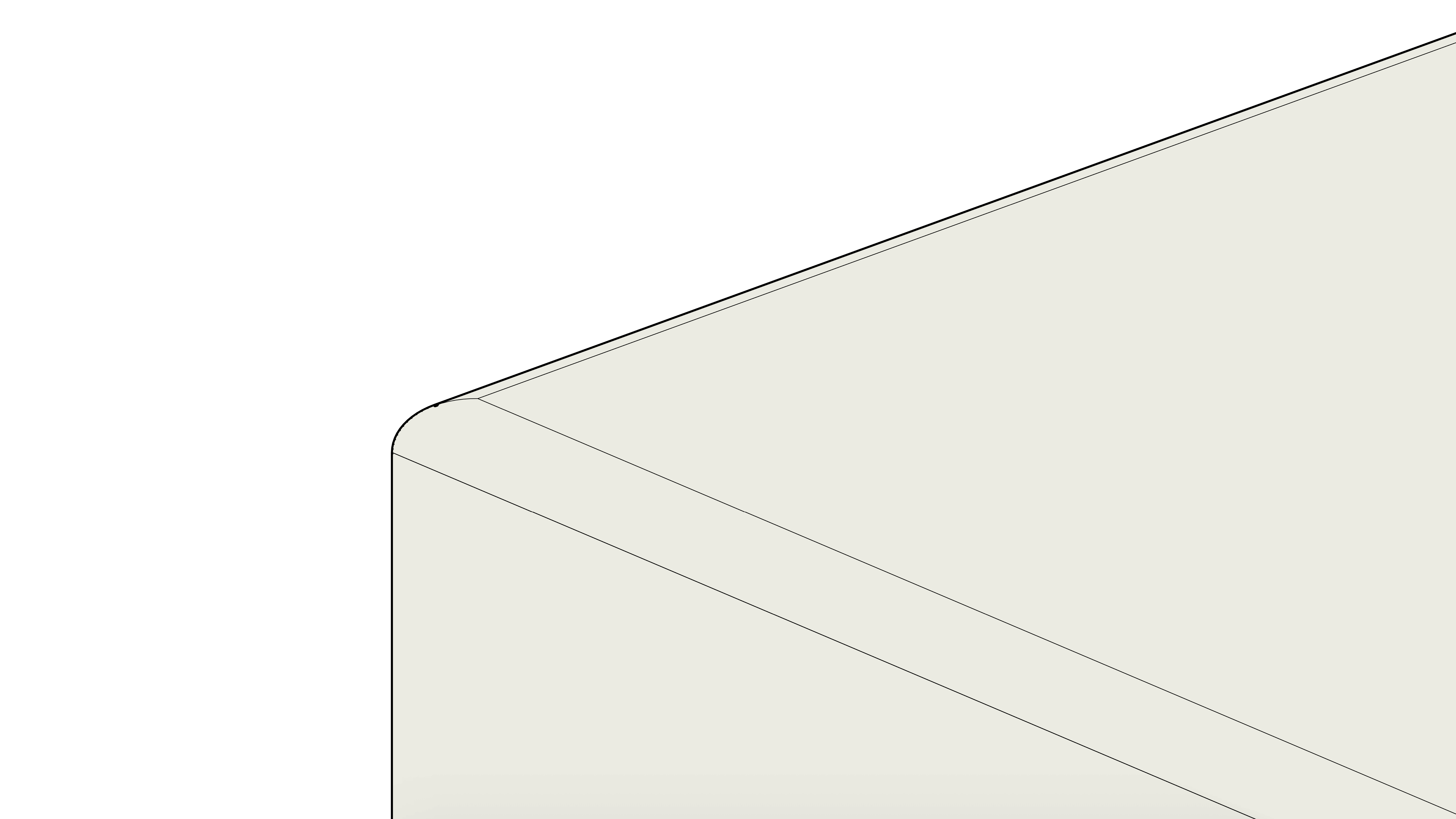 Puff Quadrado Branco com Pés Pretos - Image 6