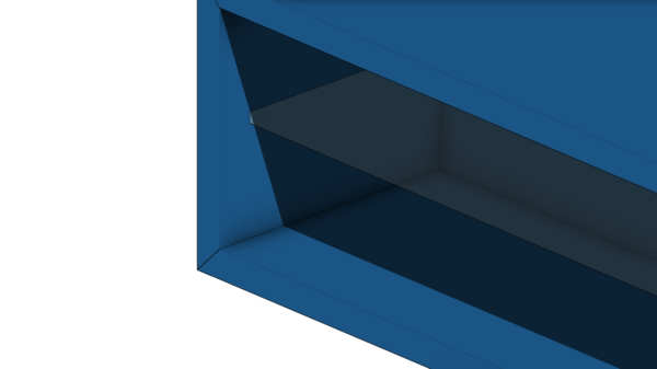 Rack Azul com Prateleira de Vidro - Image 5