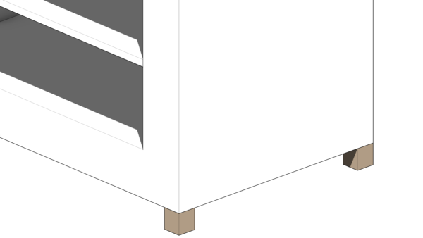 Rack Branco Aberto com Pés de Madeira - Image 6