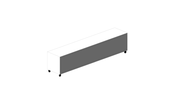 Rack Branco com Gavetas Azuis - Image 3