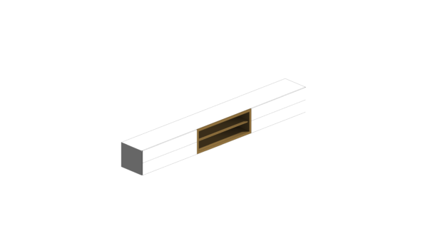 Rack Branco com Nicho de Madeira - Image 2
