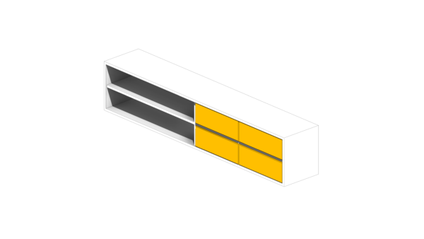Rack Branco com Portas Amarelas - Image 4