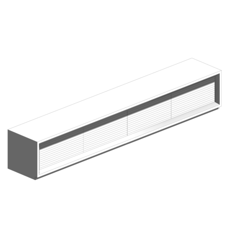 Rack Branco com Portas Ripadas