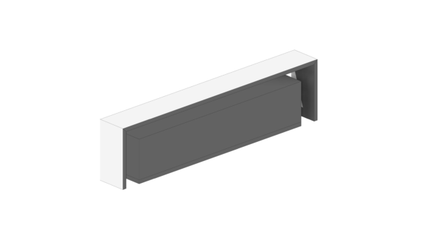 Rack Branco com Três Portas e Bancada - Image 4