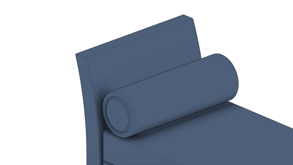 Recamier Azul com Almofadas - Image 5