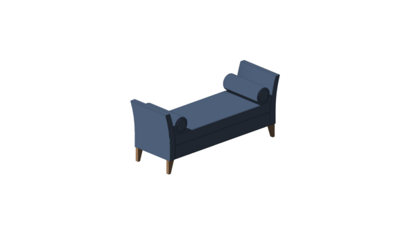 Recamier Azul com Almofadas - Image 2