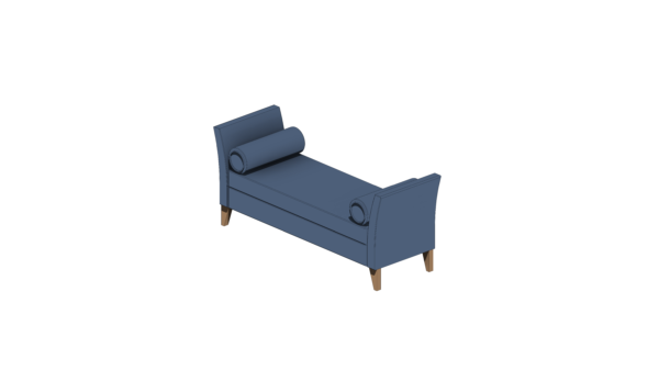 Recamier Azul com Almofadas - Image 4