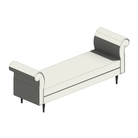 Recamier Estofado Branco