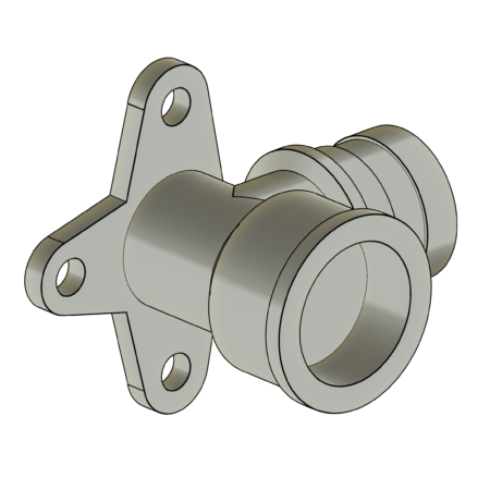 Cotovelo com Base Fixa Corpo Curto 16mm - Pex Monocamada (KCBF)