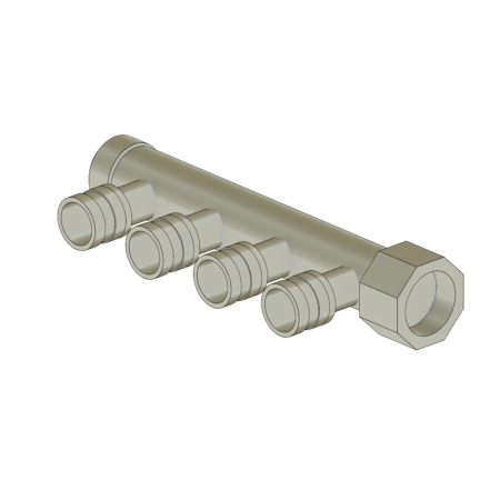 Distribuidor Aberto 3 saídas 16 mm- Pex Monocamada (DSL)
