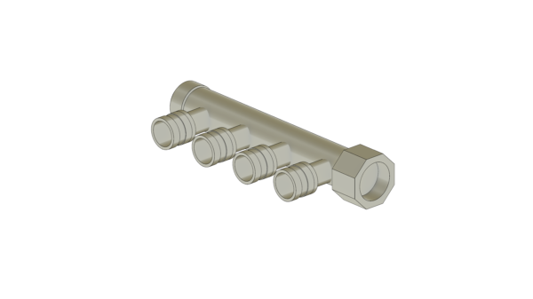 Distribuidor Aberto 3 saídas 16 mm- Pex Monocamada (DSL)