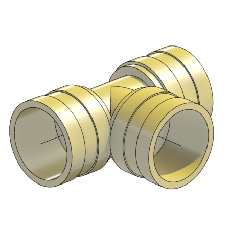 Tê 25mm - Pex Monocamada (KT)