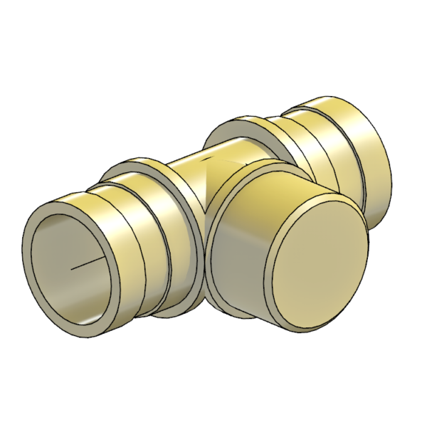 Tê com Saída Macho 16mm- Pex Monocamada (KSM)