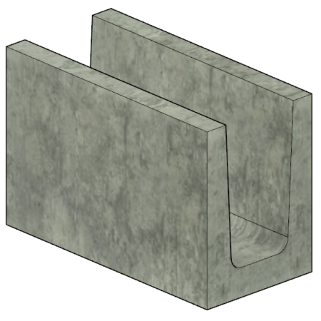 Canaleta 14x19x29 - Canaletas de Concreto Estruturais