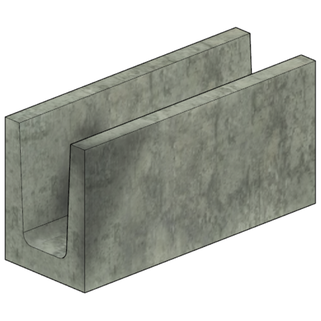 Canaleta 14x19x39 - Canaletas de Concreto Estruturais