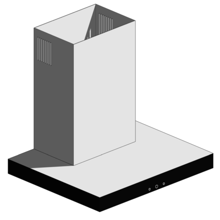Coifa com Base Quadrada