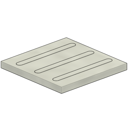Piso Tátil Direcional - Pisos de Concreto