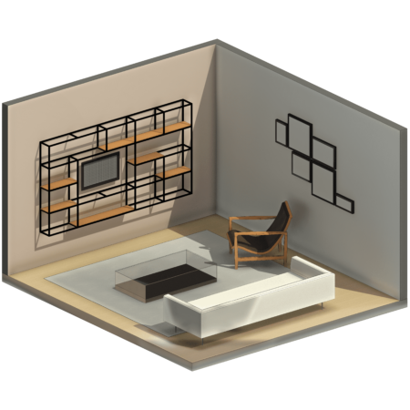 Sala de Estar com Estilo Industrial