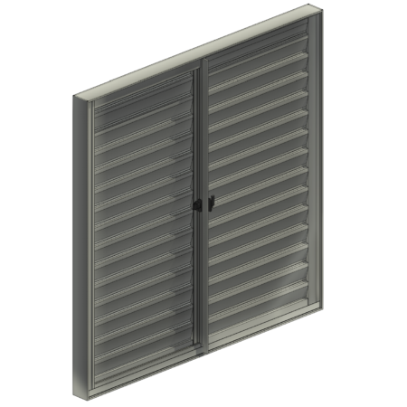 Janela Veneziana - 3 Folhas - Linha Tecno Master