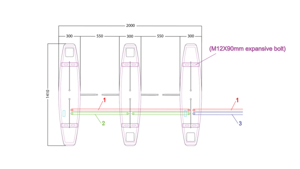 Catraca VAAFL07 Barreira Tipo Flap - Assa Abloy - Image 4