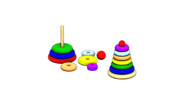 Brinquedo Infantil Torre De Hanoi - Image 2