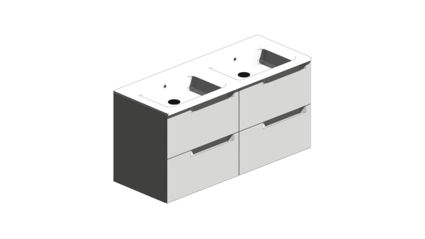 Lavatório Duplo Com Gabinete - Image 2