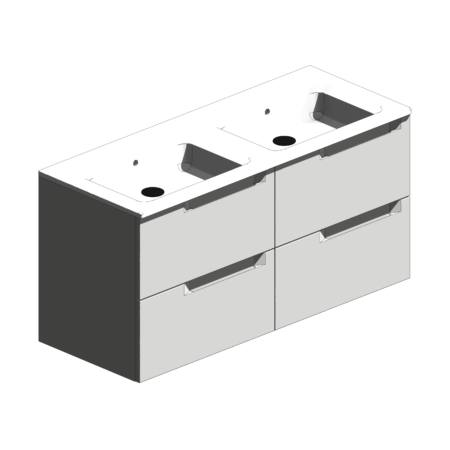 Lavatório Duplo Com Gabinete